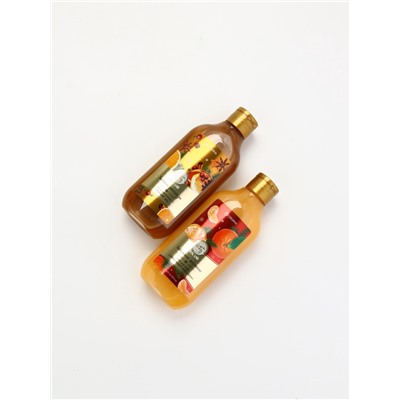 Подарочный набор новогодний в корзине, гель для душа, пена для ванны, мочалка и полотенце, URAL LAB