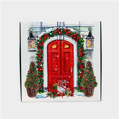 Подарочная коробка новогодняя складная «Уютный Новый год», 26×26×8 см