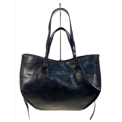 Женская сумка из натуральной кожи, цвет черный