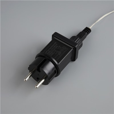 УЦЕНКА Гирлянда «Нить» 50 м роса, IP44, зелёная нить, 500 LED, свечение белое, 8 режимов, 31 В