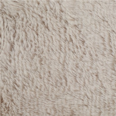 Матрас меховой, длинный ворс, 45×30×2 см, бежевый