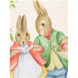 Скатерть «Этель» Easter, d=148 см±3 см, хлопок 100%, саржа 190 г/м²