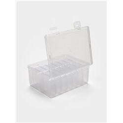 Органайзер для украшений QF, антиокислительный на 14 ячеек, 16.5×12×6 см, прозрачный