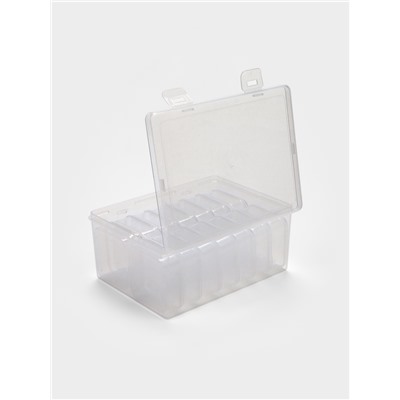 Органайзер для украшений QF, антиокислительный на 14 ячеек, 16.5×12×6 см, прозрачный