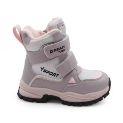 Ботинки мембранные на меху В6675-15 светло фиолетовые п/п