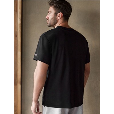 Свободная футболка  с авторским принтом