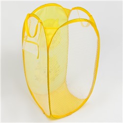 Корзина для хранения игрушек «Давай играть», 57×34×34 см, жёлтая