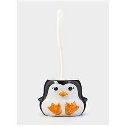 Ёршик для унитаза с подставкой «Пингвин», фарфор