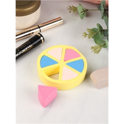 Спонж для макияжа набор 6 штук / GESSIE-7 /уп 20/250/726820