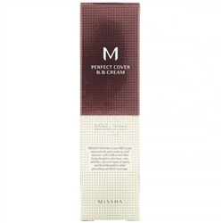 Missha, M Perfect Cover, BB-крем, SPF 42 PA+++, оттенок 29 натуральный бежевый, 50 мл (1,7 унции)