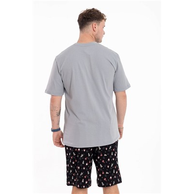 Пижама футболка и шорты М125115Псч