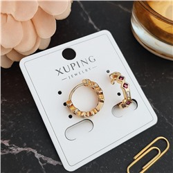 Серьги коллекция "Xuping" покрытие позолота, вставка: фианиты, арт.004.005