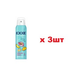 EXXE Дезодорант спрей 150мл Tropical freshness Тропическая свежесть жен 3шт