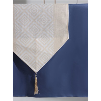 Дорожка на стол «Этель. Геометрия», 35×180 см, 200 г/м², бежевая