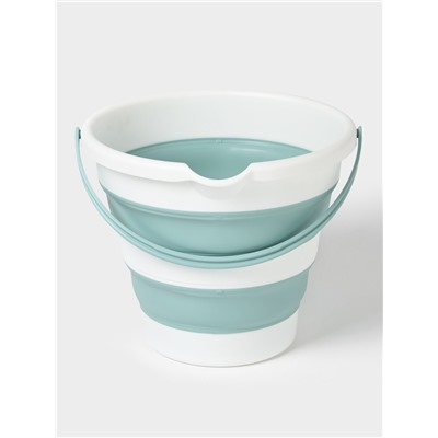 Ведро складное «Флекс», 10 л, 32×34×26 см, морская волна