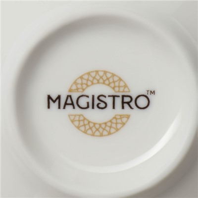 Салатник Magistro La Perle, 250 мл, d=10.2 см, фарфор, белый