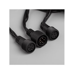 Гирлянда «Водопад» 2×3 м, IP44, УМС, тёмная нить, 800 LED, свечение белое, 8 режимов, 220 В