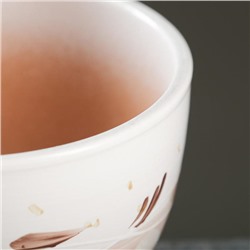 Горшок для цветов «Антик», 1.65 л, d=17 см, h=13 см, керамический, с поддоном, бежевый