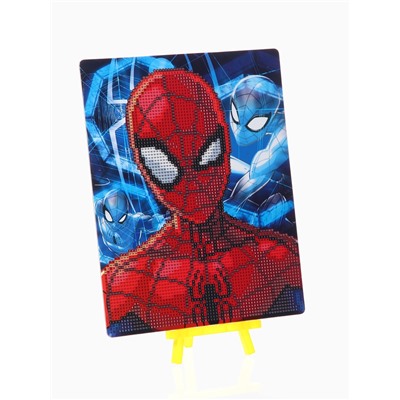 УЦЕНКА Алмазная мозаика для детей, 20×25 см «Супер герой», Человек-Паук