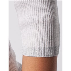 Джемпер фактурной вязки из вискозы с мягким люрексом