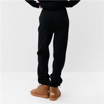 Джоггеры женские MIST Cozy style, чёрные, размер 50