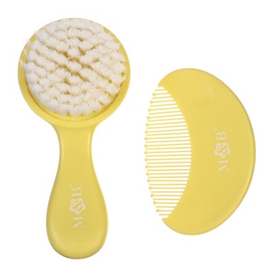 УЦЕНКА Расчёска детская, щётка для волос в наборе M&B, 2 шт., желтый