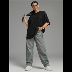 Футболка Ирбис (Махра черный сердечки)