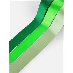 Атласная лента, набор 3 шт., 50 мм, 23±1 м, зелёная