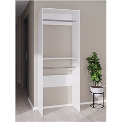 Вешалка модульной гардеробной системы «Модус», 2090×800×420 мм, цвет белый