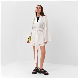 Костюм женский (кимоно, шорты) MIST Summer time, белый, размер 46