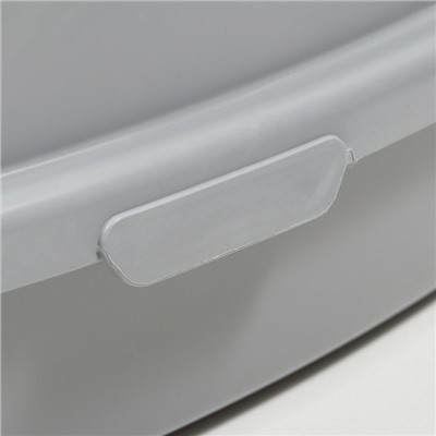 Туалет Айша M с бортом 53×39×21 см серый FIX