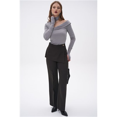 Лонгслив Крис (тёмно-серый)