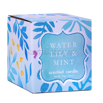 Арома свеча "Водяная лилия и мята"