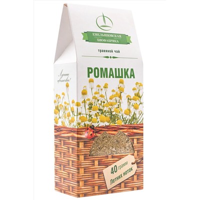 Чайный напиток травяной ромашка 40г ЭКОПРОДУКТЫ, 1190522
