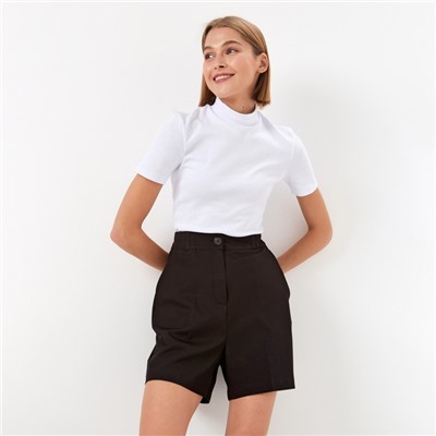 Шорты женские MINAKU: Casual collection, чёрные, размер 40