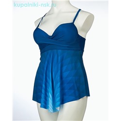 1040 H Купальник раздельный платье (52-60)