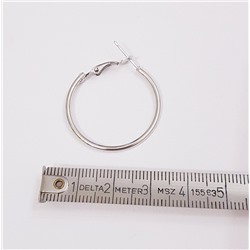 Серьги конго, цвет серебро, 301150, арт. 706.012