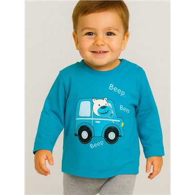 Джемпер детский трикотажный для мальчиков (футболка с длинными рукавами)