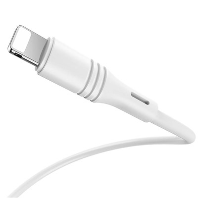 Кабель USB - Apple lightning Borofone BX43 CoolJoy 12W 100см 2,4A  (white)