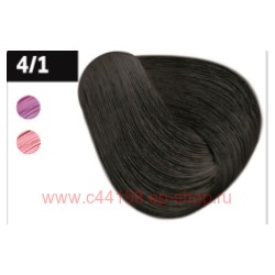 OLLIN SILK TOUCH  4/1 шатен пепельный 60мл Безаммиачный стойкий краситель для волос