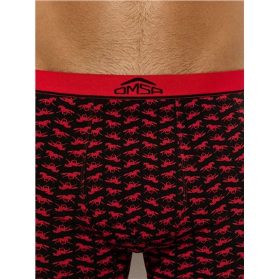 Omsa Трусы OmU 1234-25B New Year Боксеры муж. с откр.резинкой, CO