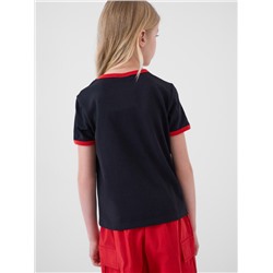 Фуфайка трикотажная для девочек (футболка)