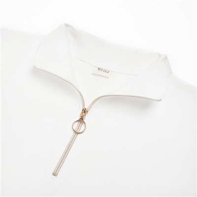 Костюм женский (джемпер, брюки) MINAKU: Casual Collection, размер 50, цвет экрю