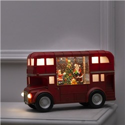 Светодиодная фигура «Автобус» 30×19×11 см, пластик, батарейки ААх3 (не в комплекте), USB, свечение тёплое белое