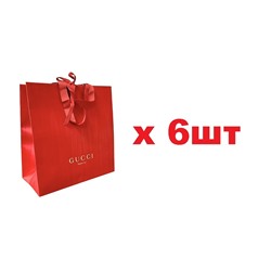 Gucci Beauty подарочный пакет 28*28*13см Красный 6шт