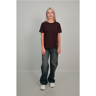 Женская базовая хлопковая футболка Happyfox