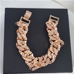 Браслет на руку ювелирной бижутерии коллекция "Дубай", покрытие позолота, арт.213.961