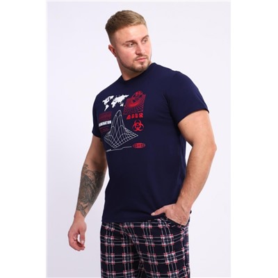 Костюм с брюками 050 (Темно-синий)