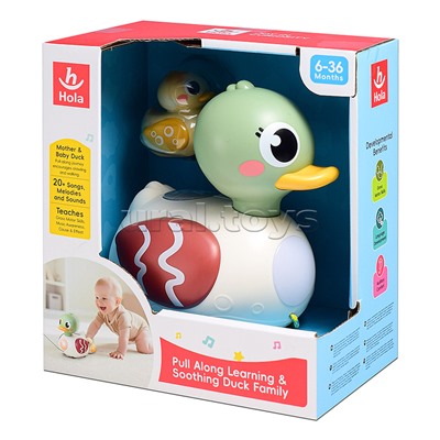 Утка "Мама с малышом" на батар.  в коробке