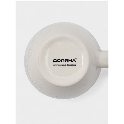 Набор кружек Доляна Nature, 4 шт., 400 мл, керамика, голубые